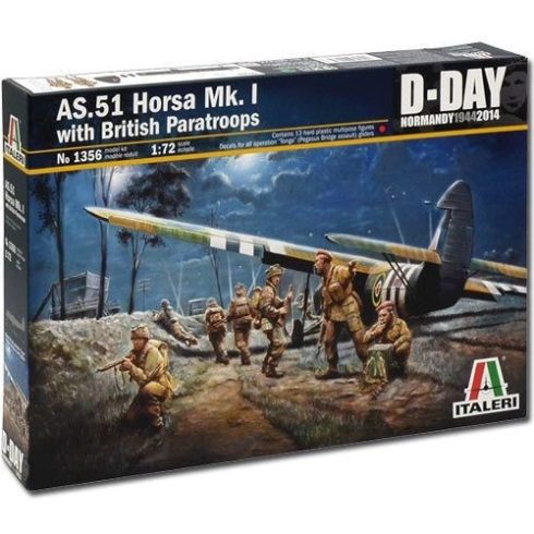 Italeri - AS.51 Horsa Mk. I with British Paratroops makett 1:72