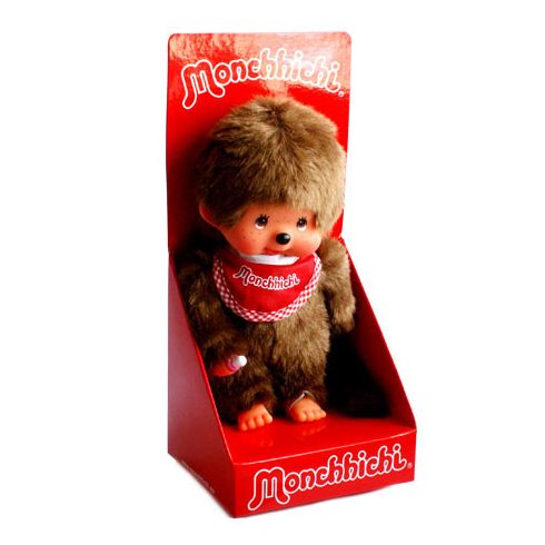 Monchhichi fiú 20 cm piros