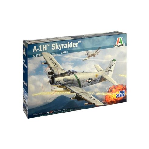 Italeri - Skyraider A-1H repülő makett 1:48