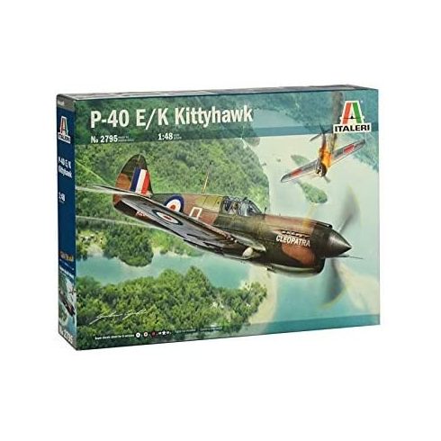 Italeri - P-40 E/K Kittyhawk repülő makett 1:48