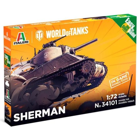 Italeri - World of Tank - Sherman makett 1:72