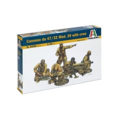 Italeri - Cannone da 47/32 Mod. 39 with crew makett 1:35