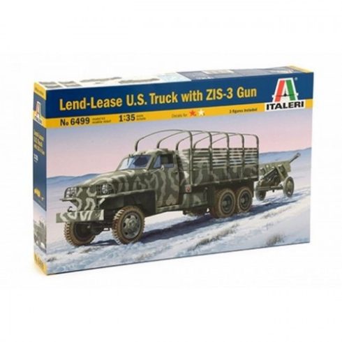 Italeri - Lend Lease U.S. Truck with ZIS-3 Gun makett 1:35