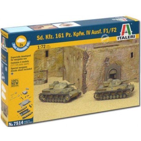 Italeri 1:72 Sd.Kfz.161 Pz.Kpfw.IV tank makett