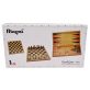 Sakk, Backgammon, Dáma 3 az 1-ben Játék Fából