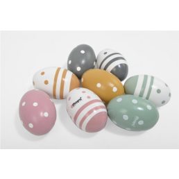 Fa tojás alakú maracas - pasztell színű - szortiment