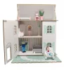 Fa Babaház Bútorral 3 Szintes - Pasztell Színben
