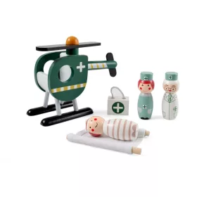 Fa Mentőhelikopter Figurákkal