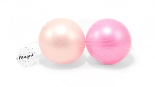 15 cm-es gumilabda pasztell rózsaszín 2 db-os