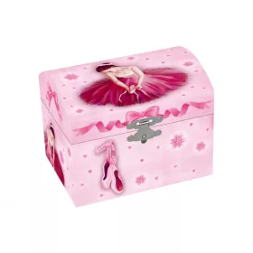 Zenélő Ékszerdoboz - Balerina rózsaszín ruhában