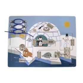   Fa készségfejlesztő játék - Lakatok és zárak, pingvinek