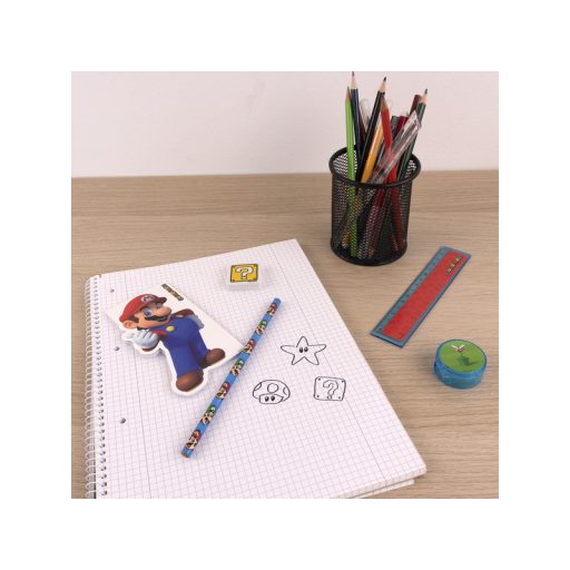 Írószer szett, 5 db, Super Mario