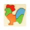 Kakas 5 darabos fa puzzle