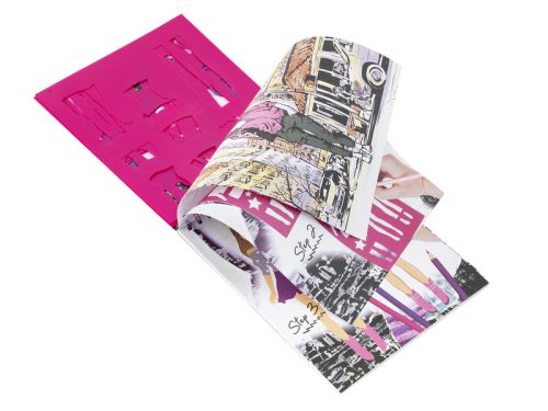 Grafix - Divattervezõ könyv 36 lap+5 sablon+matricák