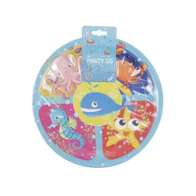 Vízi állatok 6 db-os papír tányér 23 cm