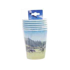 Dinos 6 db-os papír pohár 250 ml