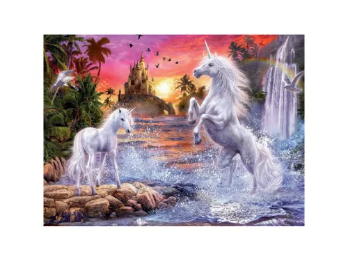 Ravensburger Puzzle 500 db - Egyszarvúak a folyónál