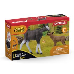 Schleich jávorszarvas borjúval (natgeo)