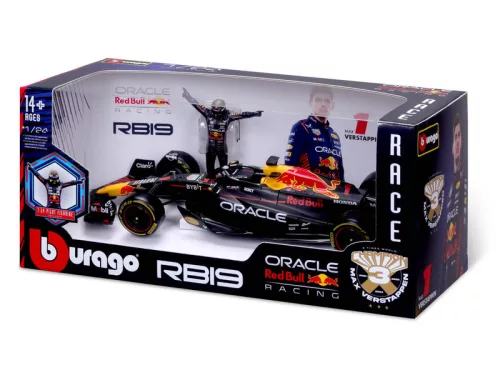 Bburago 1/24 F1 versenyautó pilótával - Oracle Red Bull RB19