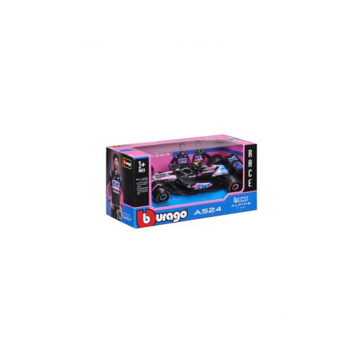 Bburago 1/43 F1 versenyautó - BWT Alpine F1 Team A524 (2024)