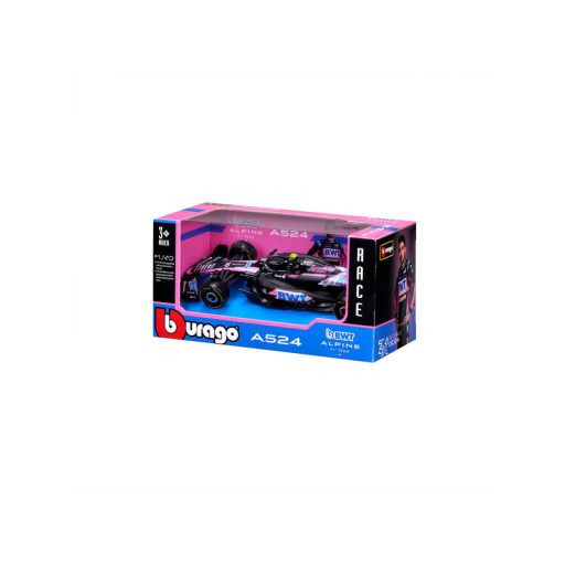Bburago 1/43 F1 versenyautó - BWT Alpine F1 Team A524 (2024)