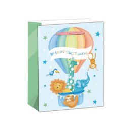 Papírtasak kék hõlégballon 18*23