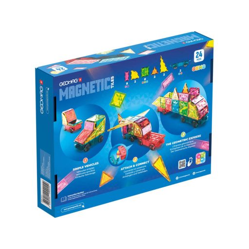 Geomag Magnetic Tiles Gems jármûvek