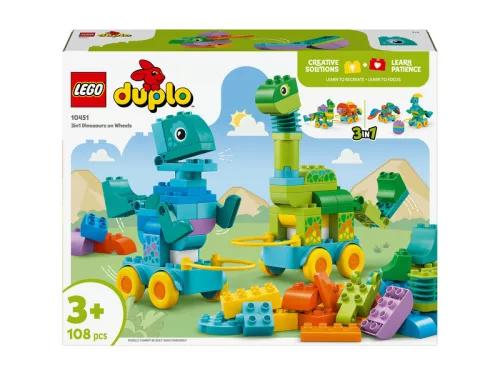 LEGO Duplo town 10451 3 az 1-ben guruló dinók