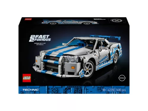 LEGO Technic 42210 2 fast 2 furious nissan skyline gt-r (r34) autó