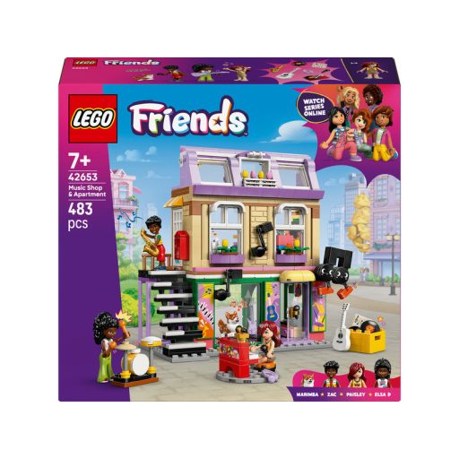 LEGO Friends 42653 Hangszerbolt és lakás