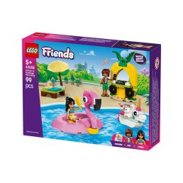   LEGO Friends 42658 Medencés buli flamingóval és egyszarvúval