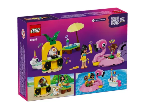 LEGO Friends 42658 Medencés buli flamingóval és egyszarvúval