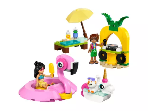 LEGO Friends 42658 Medencés buli flamingóval és egyszarvúval