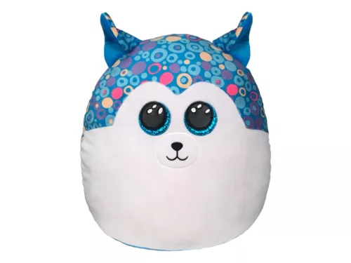 Ty Squishy Beanies párna alakú plüss figura HELENA, 30 cm - kék husky kétféle