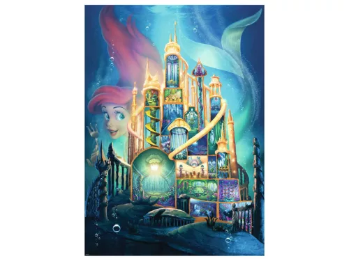Ravensburger Puzzle 1000 db - Disney kastély Ariel