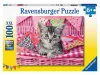 Ravensburger Puzzle 100 db - Aranyos cicák