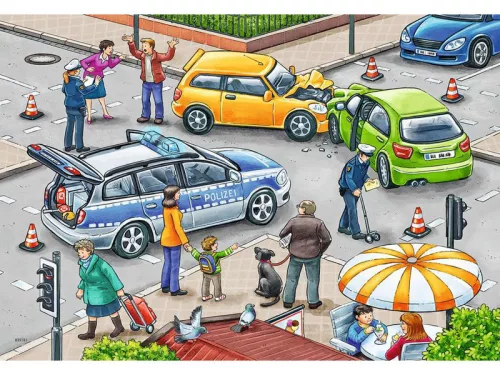 Ravensburger Puzzle 2x12 db - Kék lámpás út