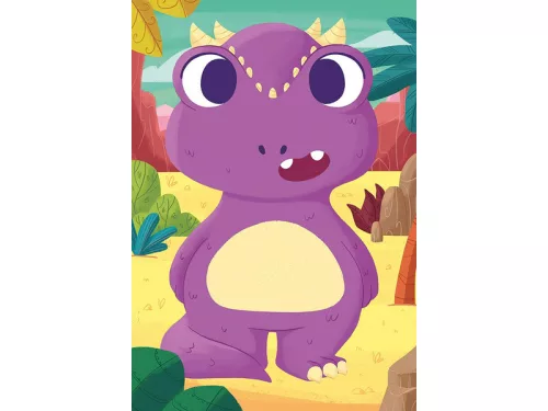 Ravensburger Puzzle 3x24 db - Kedves dínók