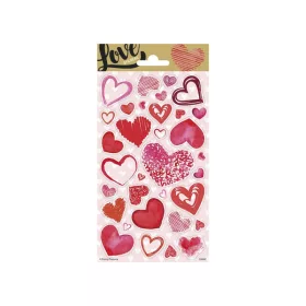 Totum: Matrica csillogós - Szívecskék