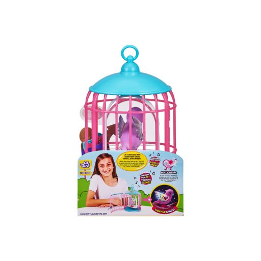 Little Live Pets papagáj - Polly Pearl kalitkában