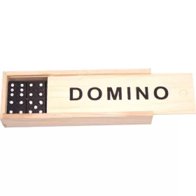 Fa dominó készlet dobozban - kicsi