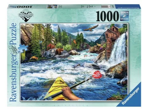 Ravensburger Puzzle 1000 db - White water kajakozás