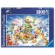 Puzzle 1000 db - Disney karácsony