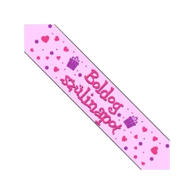 Boldog Születésnapot pink vállszalag