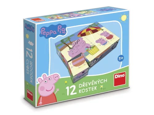 Fa mesekocka 12 db - Peppa malac