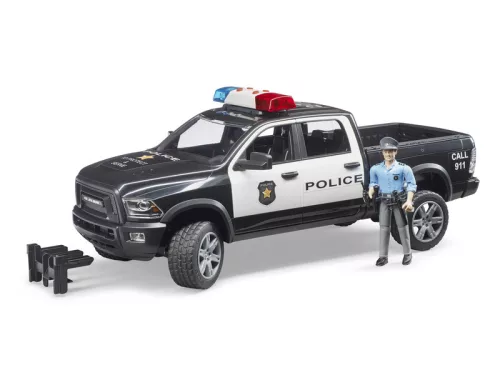 RAM 2500 Rendőrautó rendőrrel és tartozékokkal