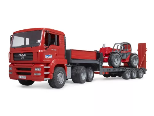 MAN TGA alacsony alvázú teherautó Manitou teleszkópos rakodóval MLT 633