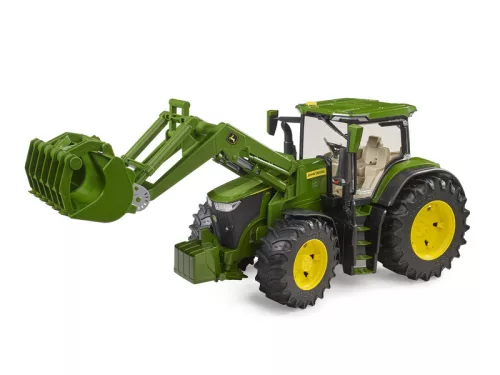 John Deere 7R 350 traktor homlokrakodóval