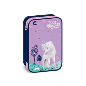 Többszintes tolltartó Cute Animals Unicorn