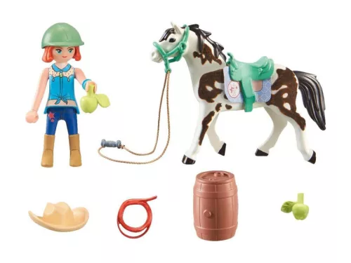 Playmobil Ellie & Sawdust western lovasgyakorlatok